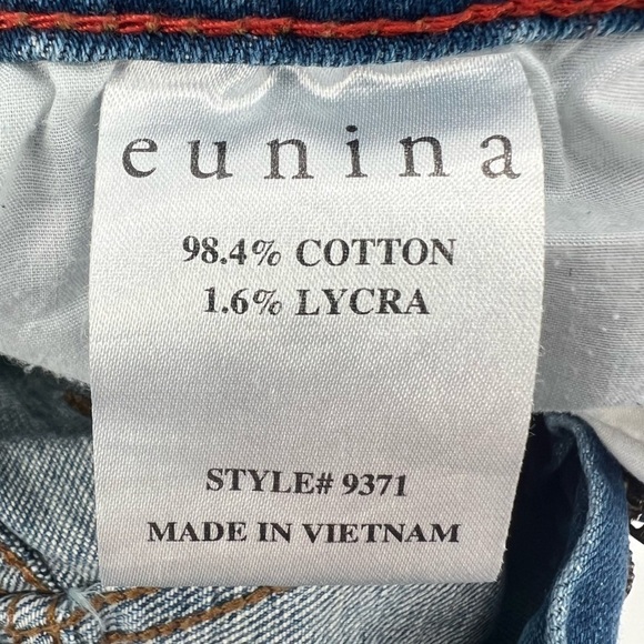eunina Frankie Low Rise Girlfriend Distressed Jeans Size 7 Women’s - Picture 7 of 7
